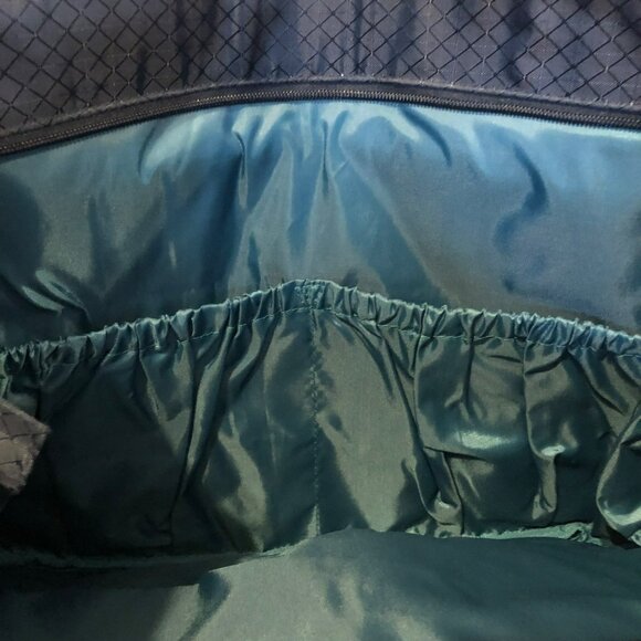 Thirty-One Large Tote Bag Zip Top Organizing Utility Grocery La Di Dot Black Gre - Picture 5 of 7